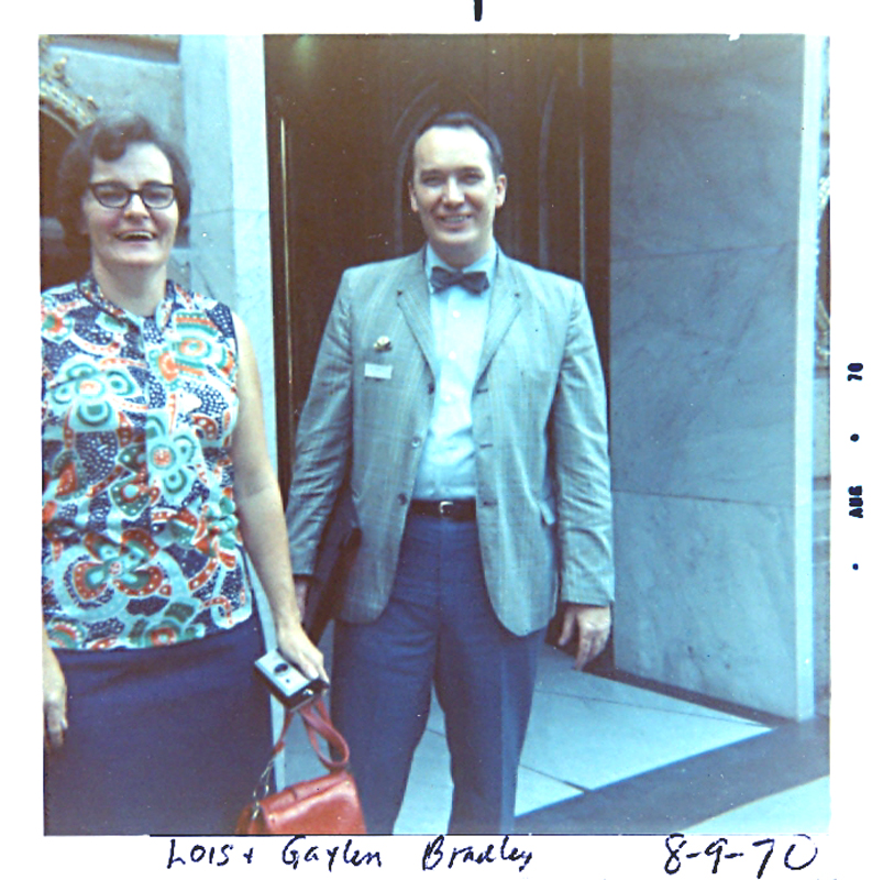 1970 40205 Lois + Galen Bradley 8-9-70